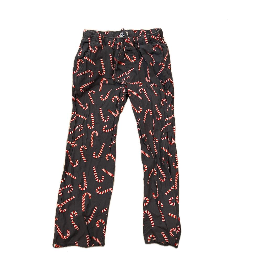 Old Navy Red Black Candy Canes Sleepwear Pants Mens Lar